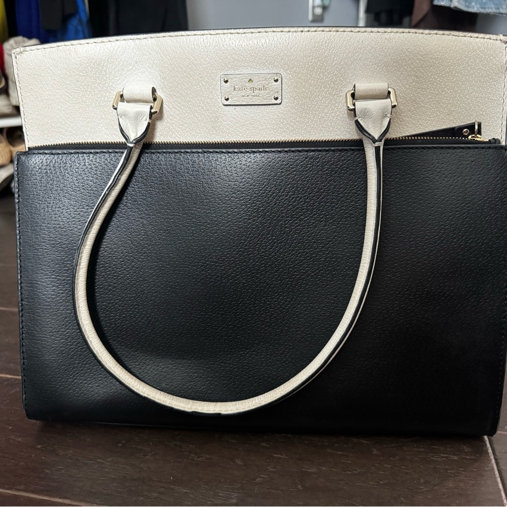 Kate Spade Black and Cream Tote Bag